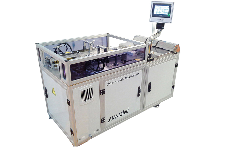 AW-MINI SEMI AUTOMATIC BOX OVER-WRAPPING MACHINE